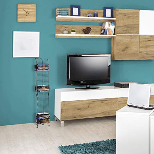 Atlantic Nestable 32 Blu-Ray Rack – Space Saving Modern Design, Durable Steel Construction PN63712046 in Black - Image 6