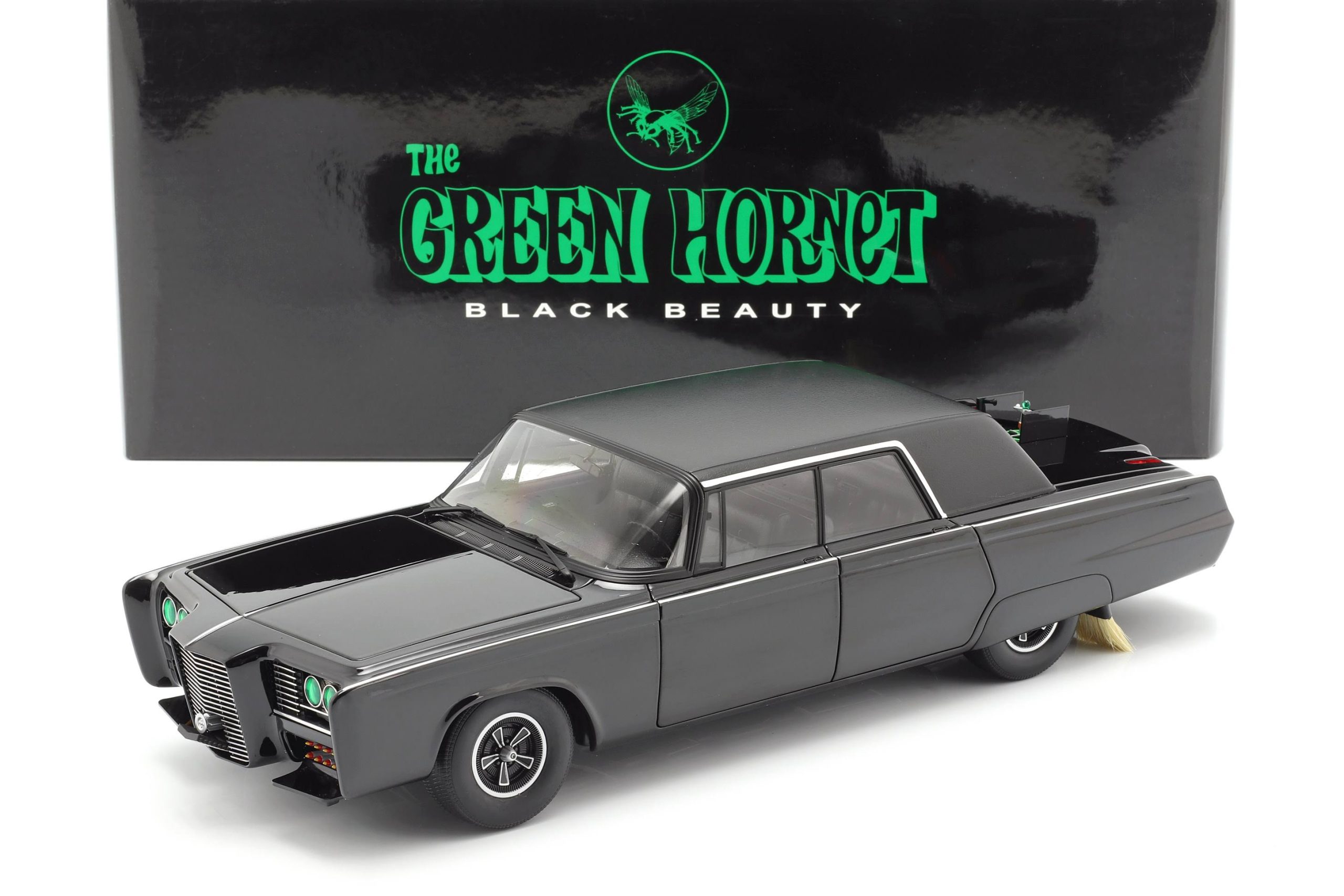 Black Beauty Green Hornet Black TV Series 1/18 Diecast Model Car by AUTOart 2024 Best Sellers - Image 2