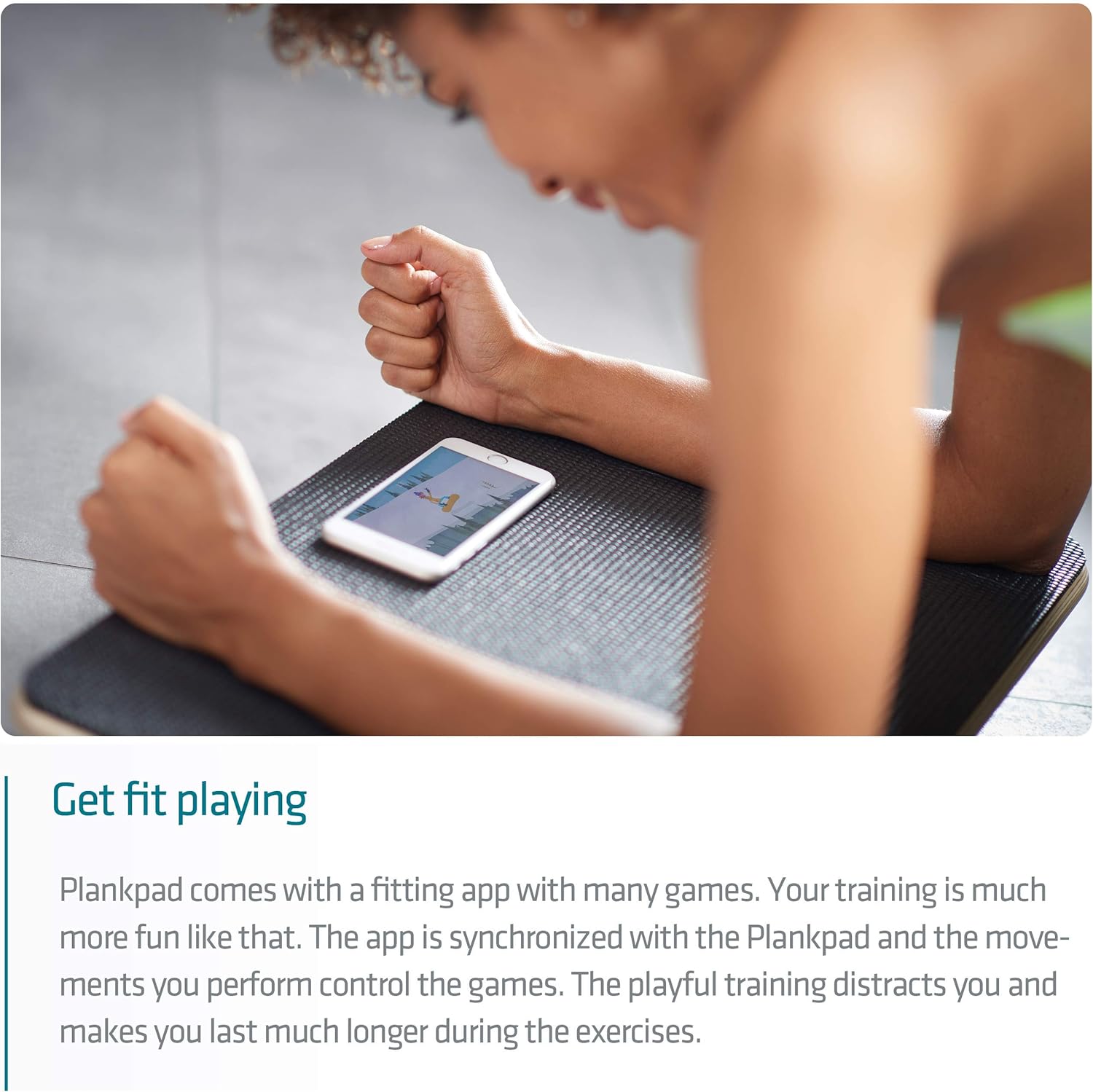 Plankpad PRO – Plank Board Core Trainer & Full Body Fitness while Playing Games & Workouts on iOS/Android App – Balance Board, Exercise Equipment - Image 3