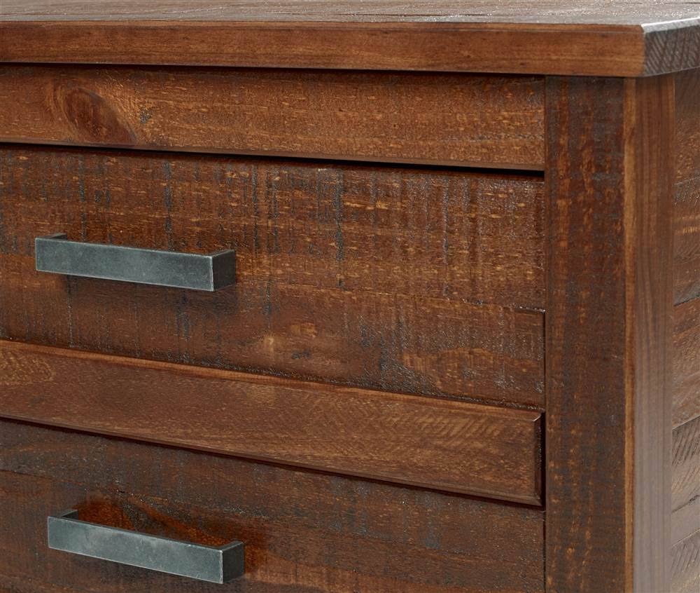 Camaflexi Carmel 3 Drawer Nightstand, Antique Walnut - Image 2