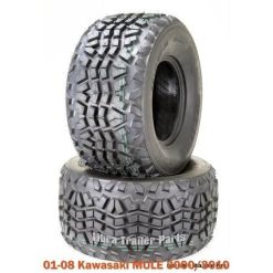 Set 2 Utility ATV Tires 23×11-10 for 01-08 Kawasaki Mule 3000/3010 High Load Cap