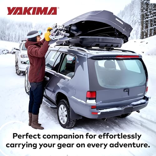 Yakima Roof Cargo Carrier, Vehicle Rooftop Hard Shell Travel Storage Box with SKS Lock, SkyBox NX XL, 18 Cubic Feet, Black - Image 16