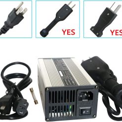 Alternative view of New 48V 6A Golf Cart Battery Charger with Crows Foot Plug