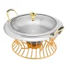 2L Non-stick Chafing Dish Food Warmer Surface Buffet Warmers Adjustable Fire Chafing Dish Food Warmer