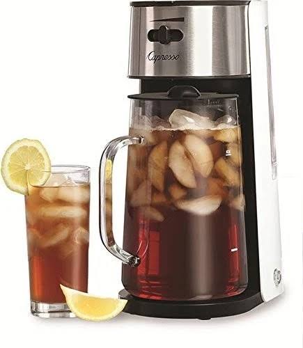 Capresso Stainless Steel Iced Tea Maker with Extra Tea Pitcher