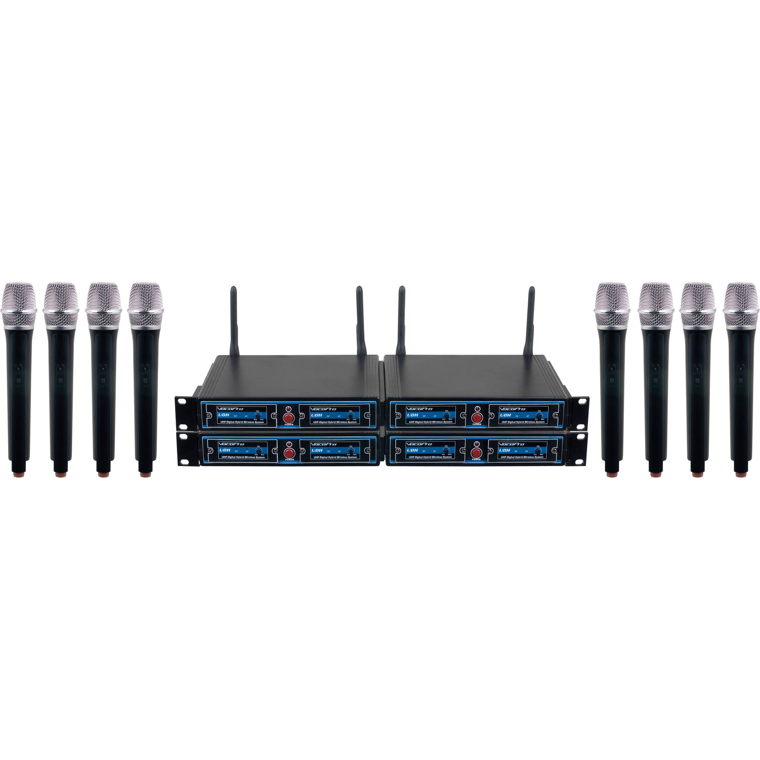 VocoPro UDH-CHOIR-8 UHF Handheld Wireless Microphone Package