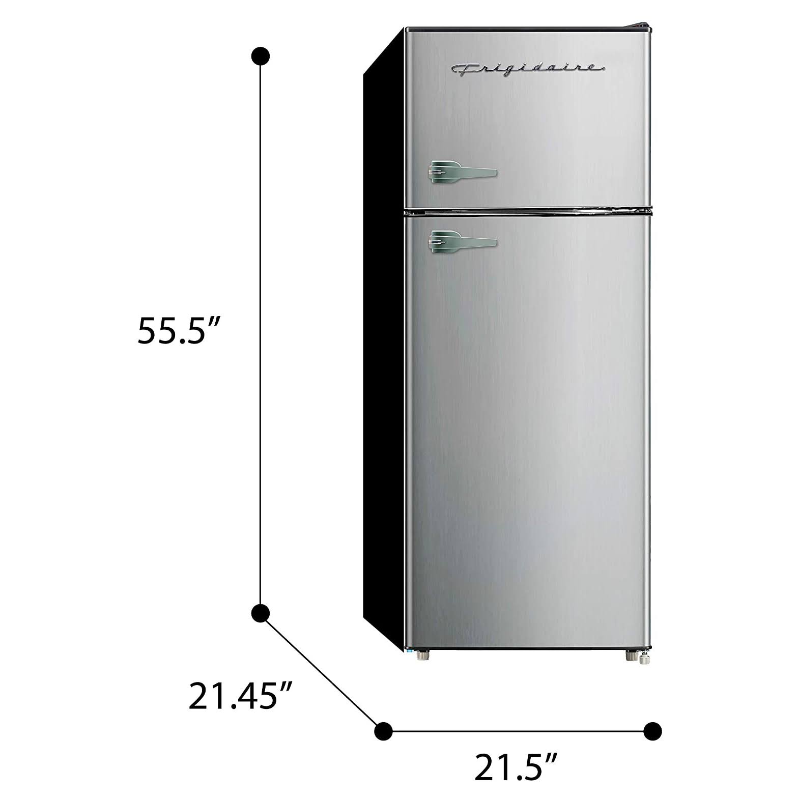 Frigidaire 7.5 Cu. ft. Retro Refrigerator, efr751, Platinum Design, Size: 7.5 - Image 3