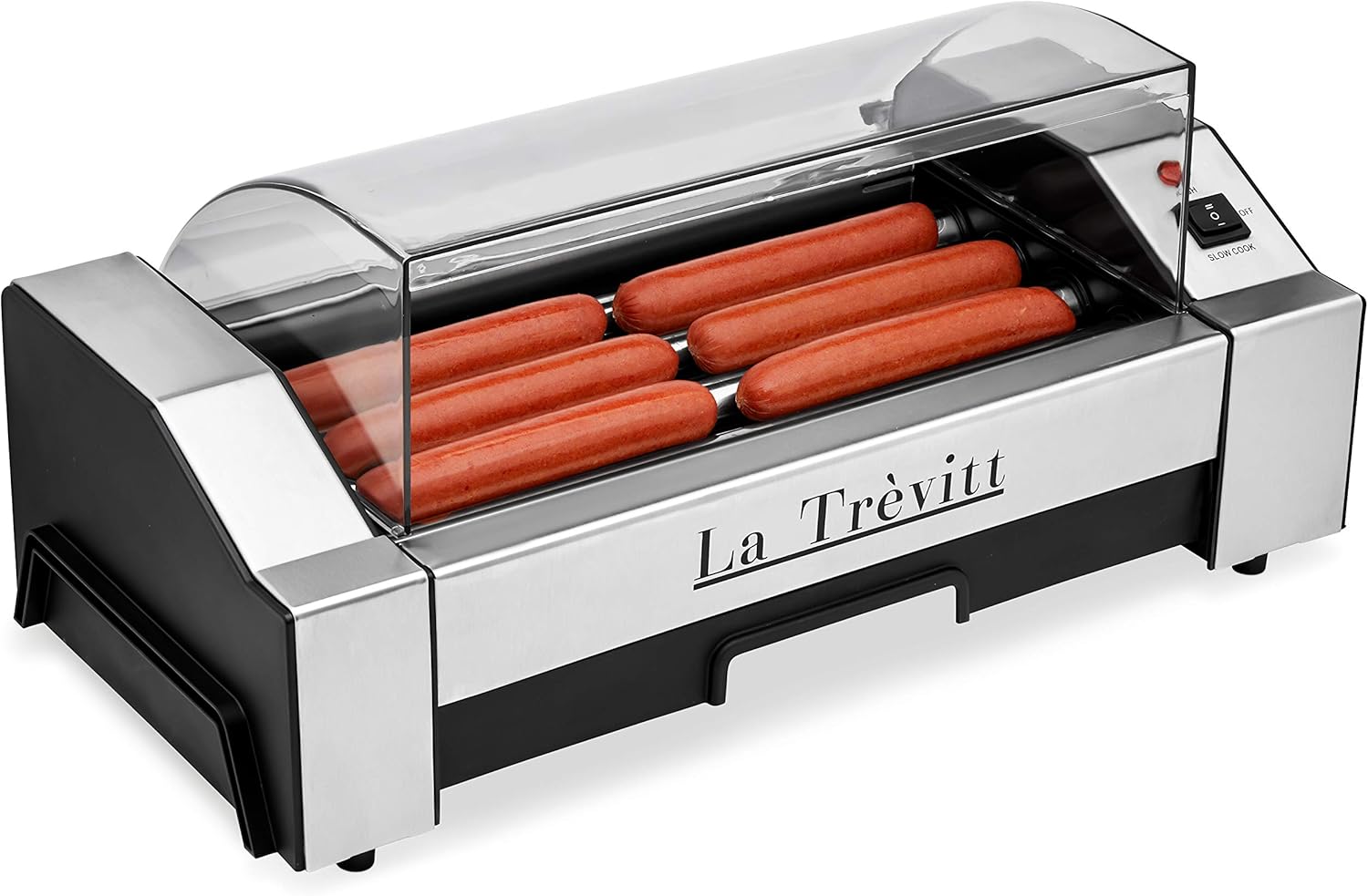 La Trevitt Hot Dog Roller- Sausage Grill Cooker Machine- 6 Hot Dog Capacity – Commercial and Household Hot Dog Machine for Family Use - Image 3