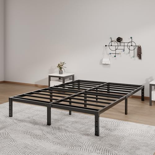 Metal Bed Frame Full Size – 14 Inch Heavy-Duty Full Platform Bed Frame No Box Spring Needed, Easy Assembly, Noise-Free, Sturdy Mattress Foundation, Underbed Storage Space - Image 14