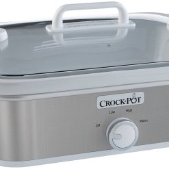 Crock-Pot 3.5 Quart Casserole Slow Cooker, Stainless Steel