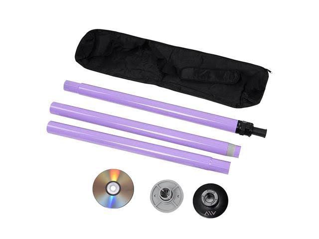 AW Portable Dance Dancing Pole Full Kit Exercise Club Party Weight Loss Purple 50mm - Image 3