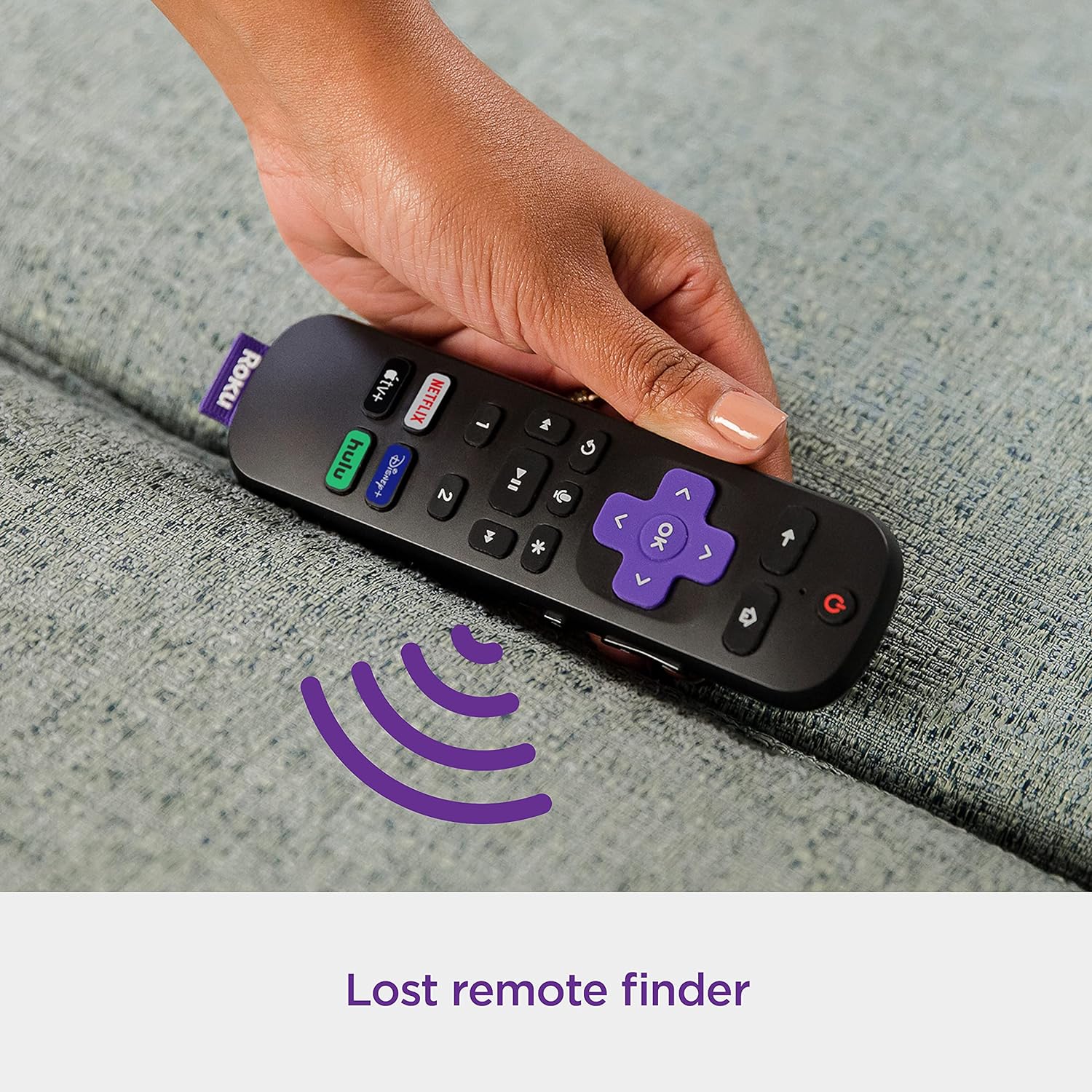 Roku Voice Remote Pro | Rechargeable voice remote with TV controls, lost remote finder, private listening, hands-free voice controls & personal shortcut buttons for Roku players Roku TV, & Roku audio - Image 6