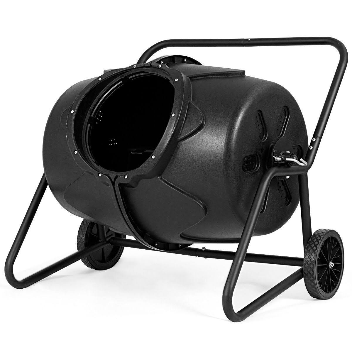 Costway 50 Gallon Wheeled Compost Tumbler Garden Waste Bin - Image 4