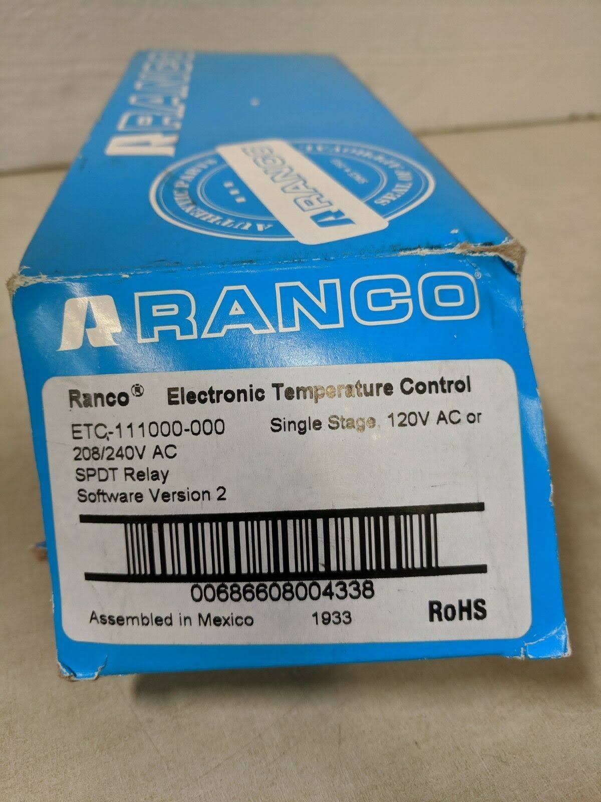 Ranco Etc-111000 Digital Cold Temperature Control New - Image 4