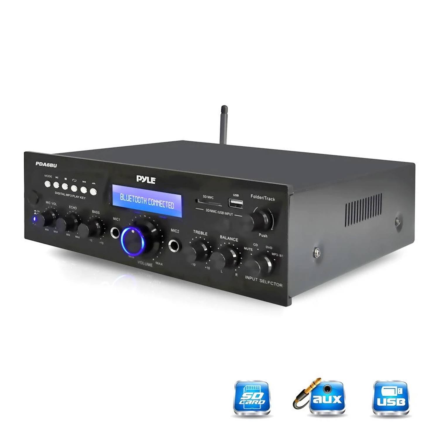 Pyle PDA6BU.5 Bluetooth Stereo Amplifier Receiver - Image 9
