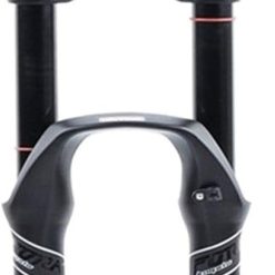 ZHUOYA Bicycle Suspension Fork 26/27.5/29 Hydraulic Double Shoulder Disc Brake Magnesium Alloy Rappelling Damping/AM/FR Travel 130mm (A Black)