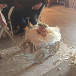 Alternative view of Small Flower Girl Wedding Wagon – Gloss White or Ivory