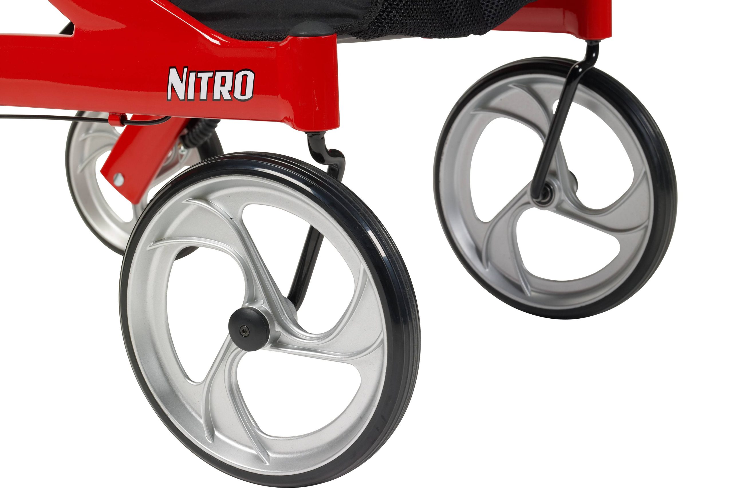 Drive Medical Nitro Euro Style Rollator Walker (Red) - Image 5