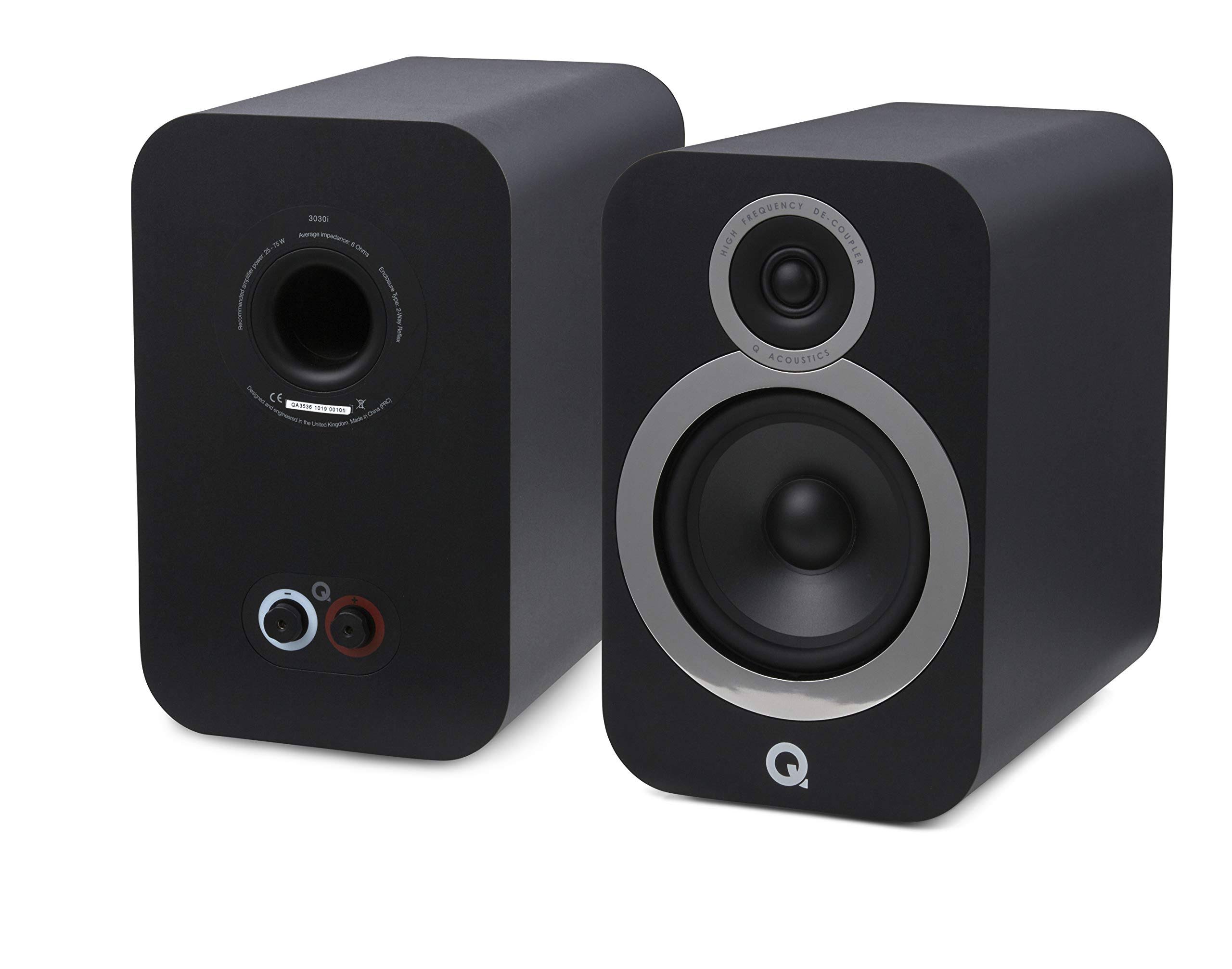 Q Acoustics 3030i Bookshelf Speaker Pair (Carbon Black)