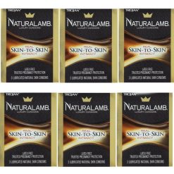 Trojan Naturalamb Natural Skin Lubricated Condoms 3 Each 6 Pack