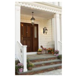 Alternative view of Feiss OL6002WAL Baton Rouge 3-Light Wall Lantern, Walnut