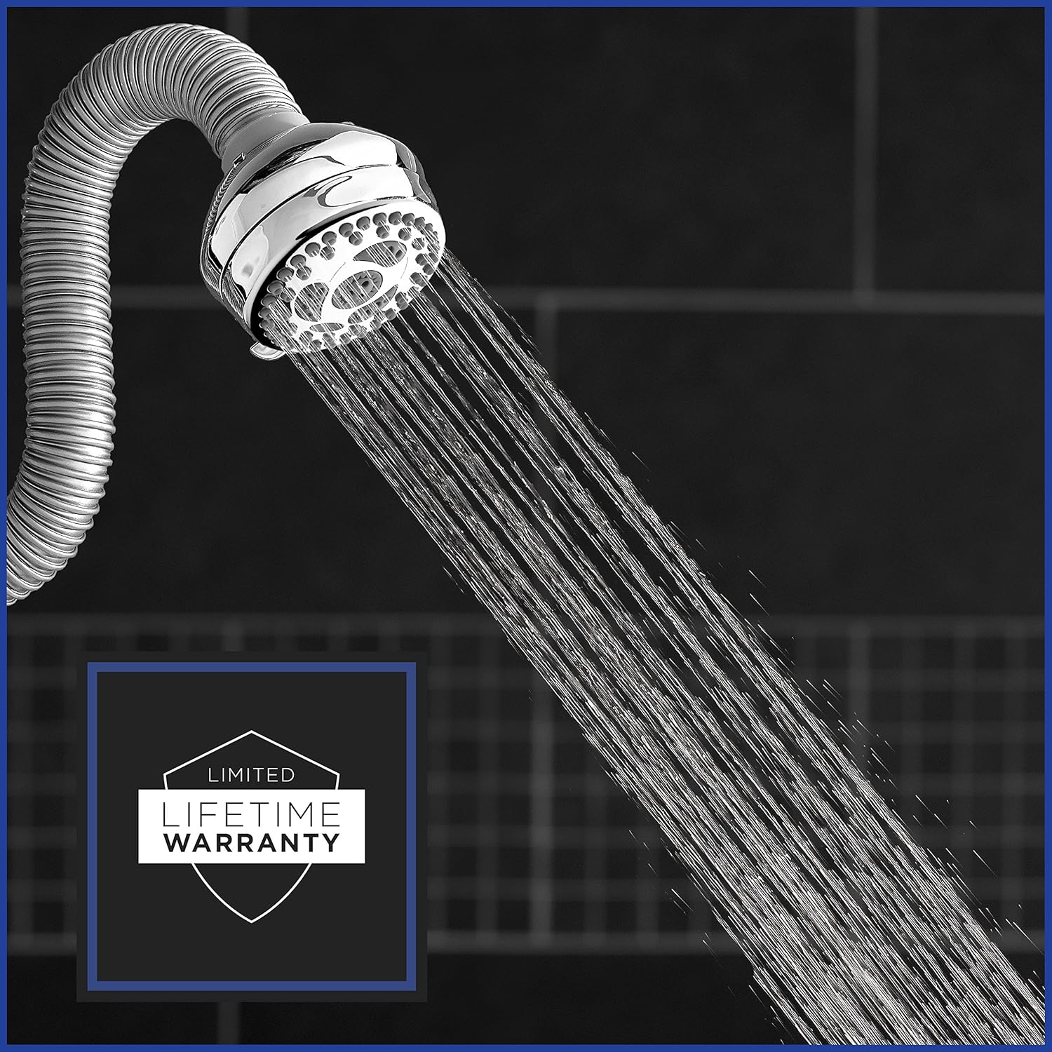 Waterpik Flexible Neck Best Adjustable Shower Head for All Heights 6 Mode, 1.8 GPM, Chrome NSL-603E Pack of 2 - Image 2