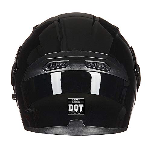 ILM Motorcycle Dual Visor Flip up Modular Full Face Helmet DOT 6 Colors Model 902 - Image 16