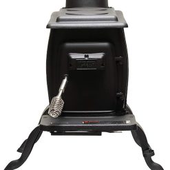 Alternative view of US Stove US1269E 900 Sq. Ft. Log Wood Cast Iron Stove, Black
