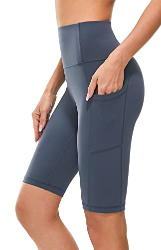 Womens Running Workout Yoga Shorts Half Tights with Pockets - Image 3