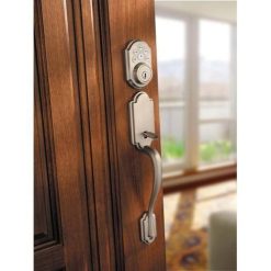 Alternative view of Kwikset 909 SmartCode Electronic Deadbolt Featuring SmartKey in Satin Nickel