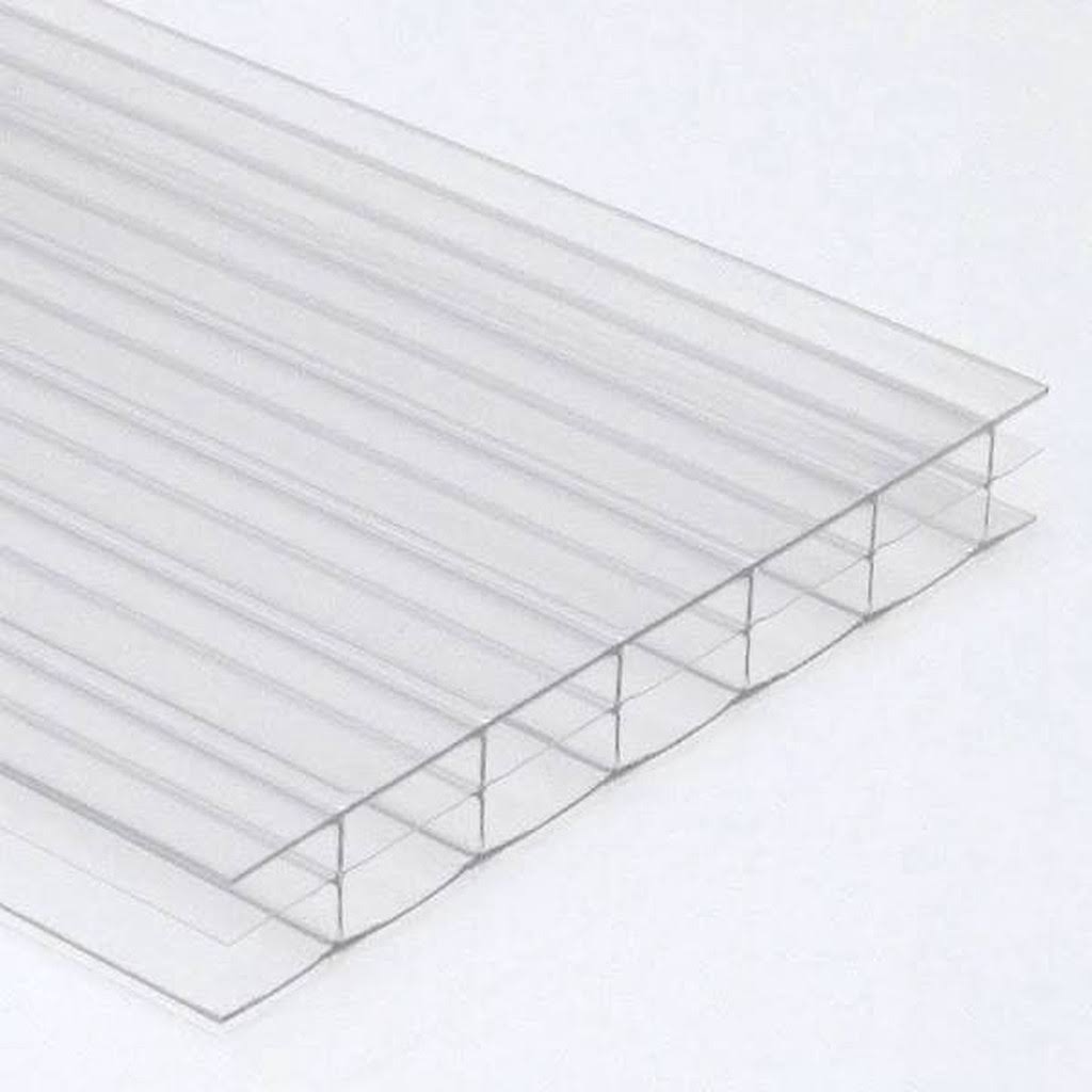 Lexan Thermoclear 48 in. x 72 in. x 16mm Clear Multiwall Polycarbonate Sheet 15942128