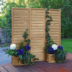 Alternative view of Yardistry Fusion Privacy Screen with Planters