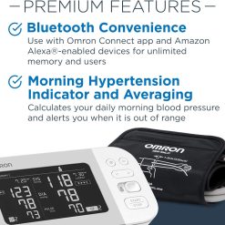 Alternative view of OMRON Platinum Blood Pressure Monitor with Free 6-month Premium Mobile App Trial, Upper Arm Cuff, Digital Bluetooth Blood Pressure Machine, Stores Up To 200 Readings for Two Users (100 readings each)