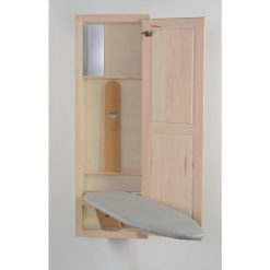 Hide-Away In-Wall Ironing Board with Maple DOOR, Unfinished