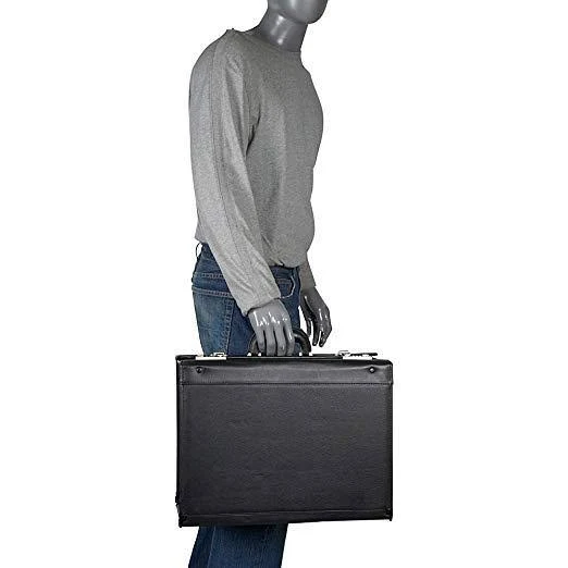 Amerileather Black Leather Pilot Case - Image 6