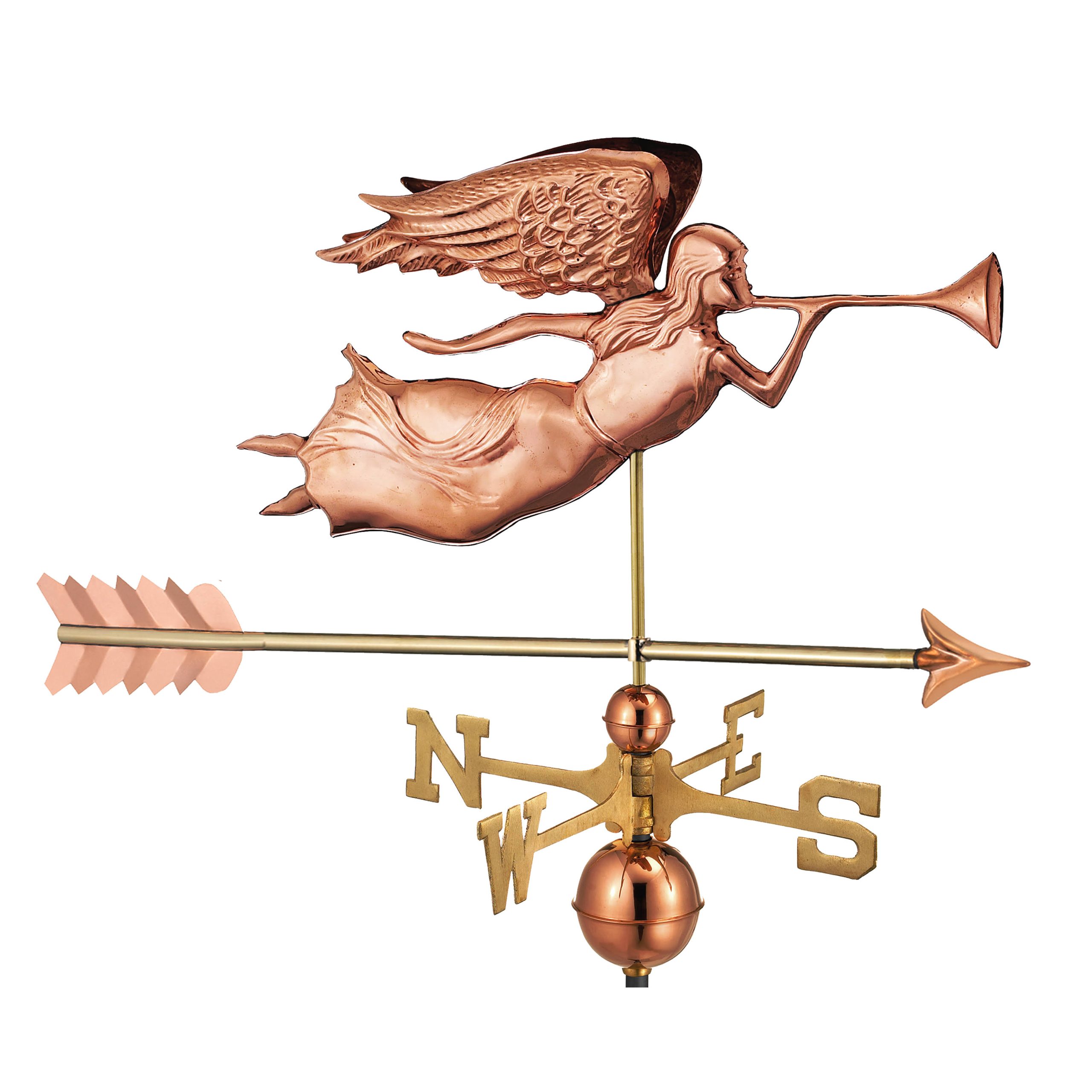 Good Directions Angel with Arrow Weathervane – Pure Copper