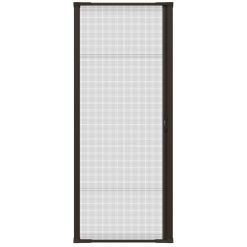 Larson Brisa 36-in x 96-in Brown Aluminum Frame Retractable Screen Door | 77210481