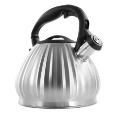 Alternative view of Mr. Coffee Donato 2.5 Quart Stainless Steel Round Whistling Tea Kettle Brushed Chrome