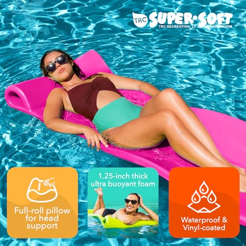 TRC Recreation Foam Swimming Pool Float, Floating Water Lounger, Splash 1.25?? - Image 76