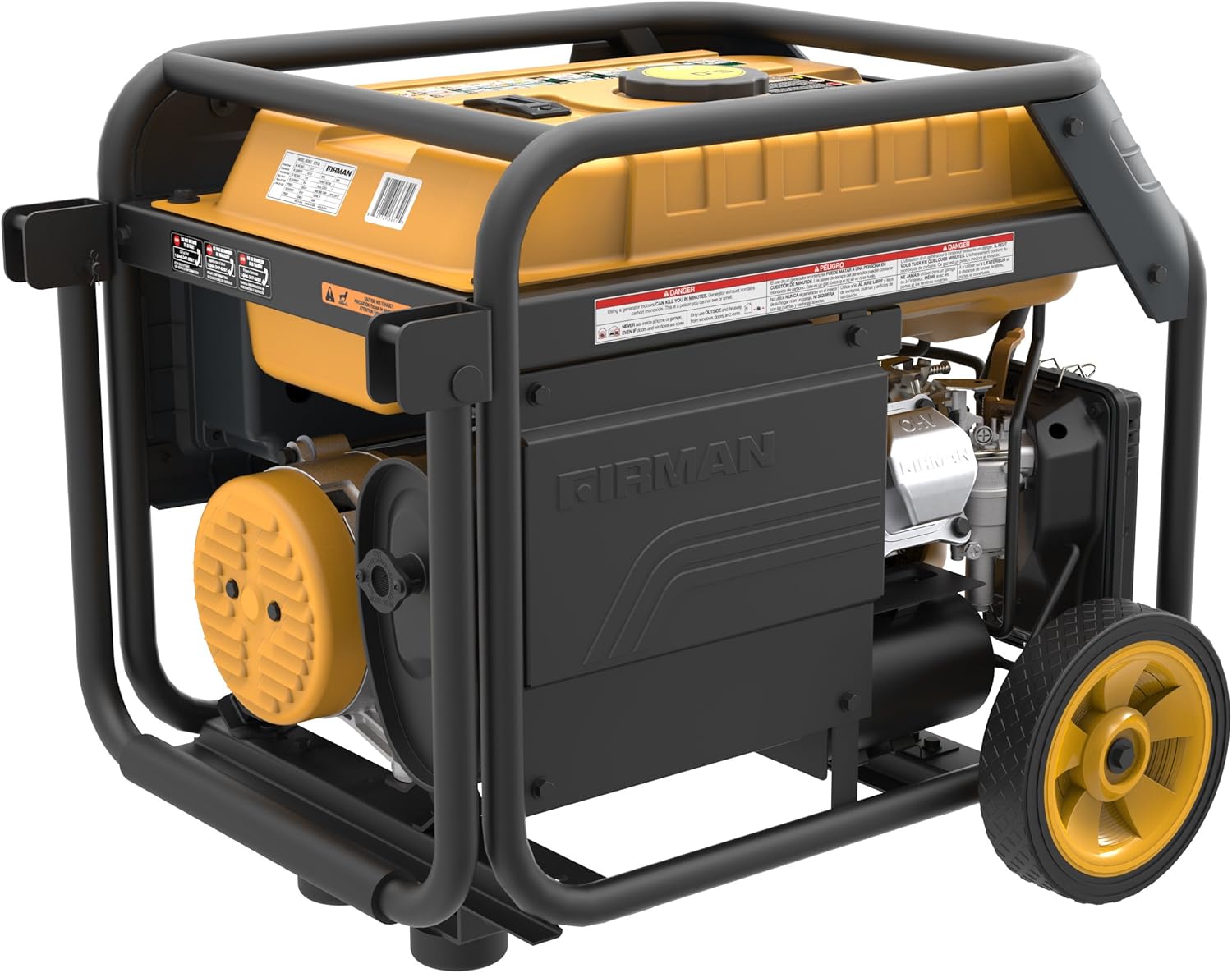 Firman Hybrid Series H03651 3650/4550 Watt Dual Fuel Generator, Yellow - Image 5