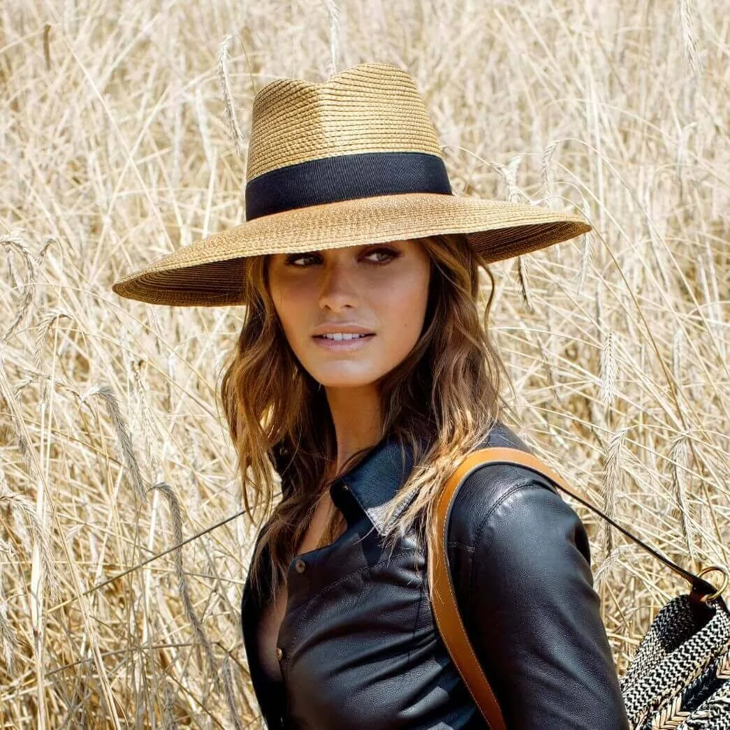 Eric Javits Daphne Hat – Natural/Black - Image 6