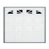 Wayne Dalton 9100 Williamsburg Garage Door 9 ft W x 7 ft H Steel White