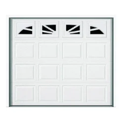 Wayne Dalton 9100 Williamsburg Garage Door 9 ft W x 7 ft H Steel White