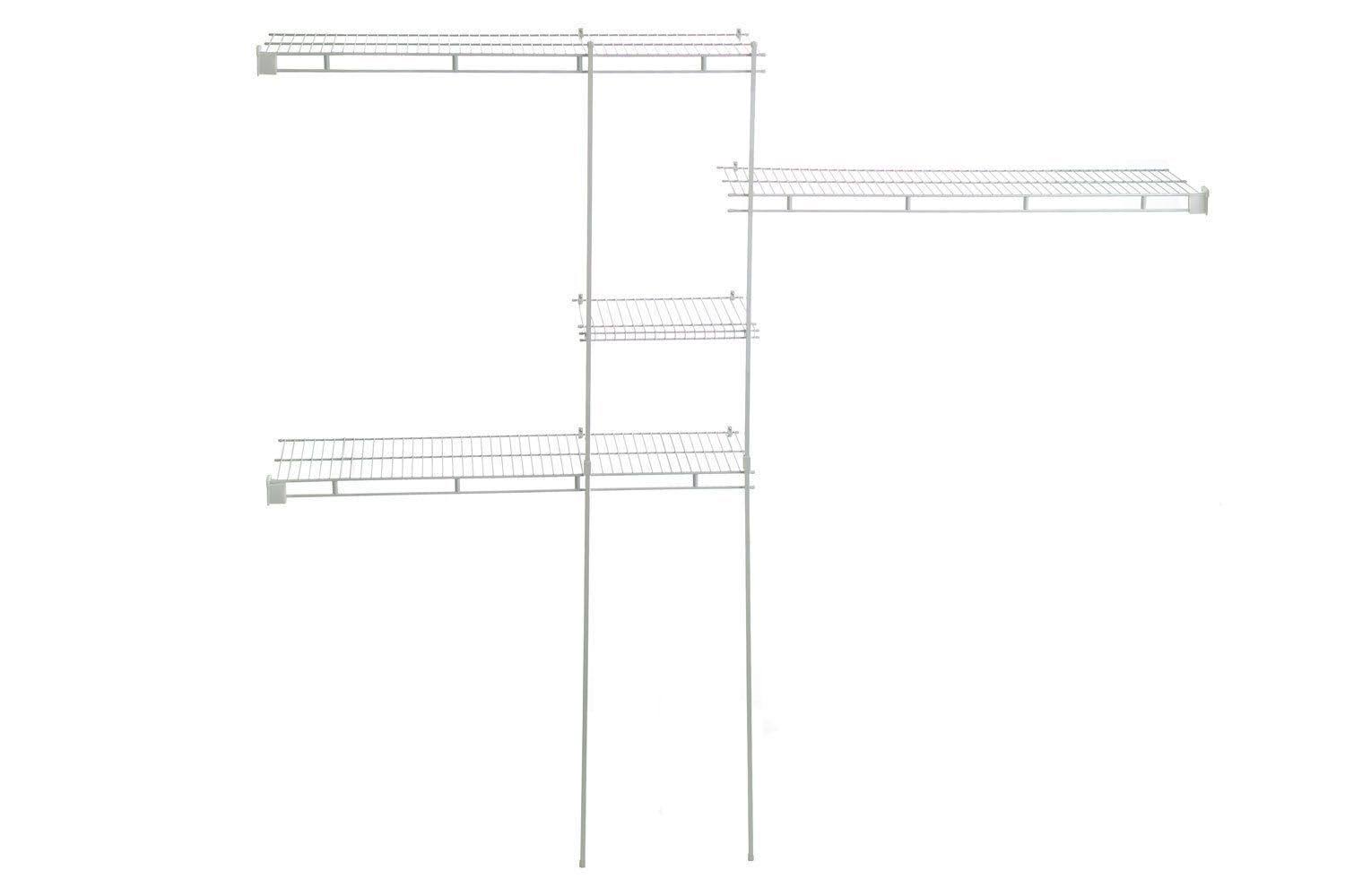 Closetmaid 1628 5ft. to 8 ft. Closet Organizer Kit White