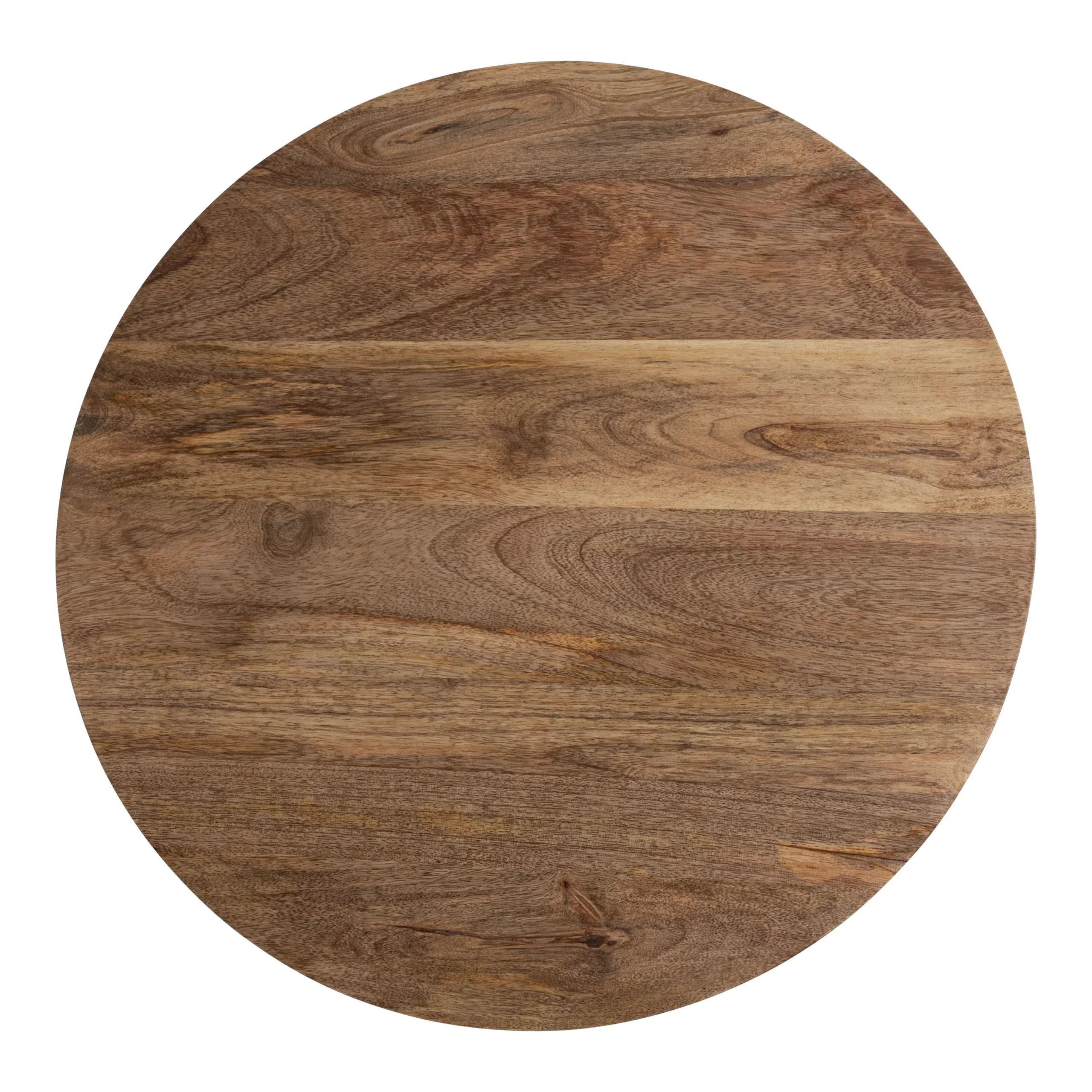 Kate and Laurel Soleyn Mid-Century Round Wood Side Table, 20 x 20 x 25, Natural, Decorative End Table with Boho Style for Use as Bedroom Nightstand or Living Room Accent - Image 7