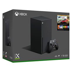 Alternative view of Microsoft Xbox Series X 1TB SSD Forza Horizon 5 Bundle with Extra Wireless Controller – Carbon Black