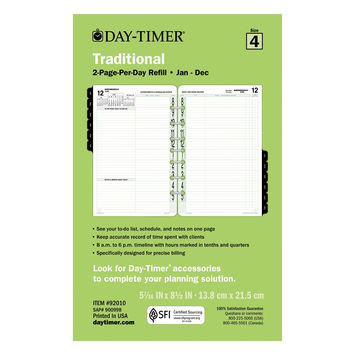 Day-Timer Two-Page-Per-Day Original Refill - Image 3