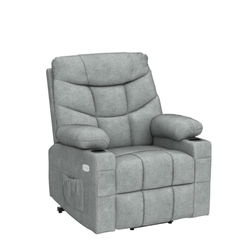 YITAHOME Power Lift Recliner Chair, Modern Fabric Recliner Chair with Massage and Heat, Spacious Seat, USB Ports, Cup Holders, Remote Control, Suitable for Living Room Dark Grey2 - Image 17