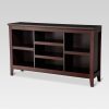 Threshold 32×22 Carson Horizontal Bookcase with Adjustable Shelves, Espresso