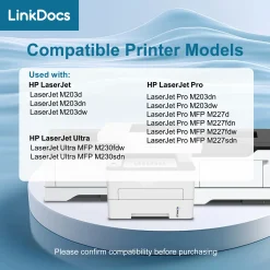 Alternative view of LinkDocs 30A CF230A Toner Cartridge Replacement for HP 30A CF230A Black Toner Cartridge used with HP Laserjet Pro MFP M203dw M227fdw M227fdn M203d M203dn M227sdn M227 M203 Printer (Black 2-Pack)